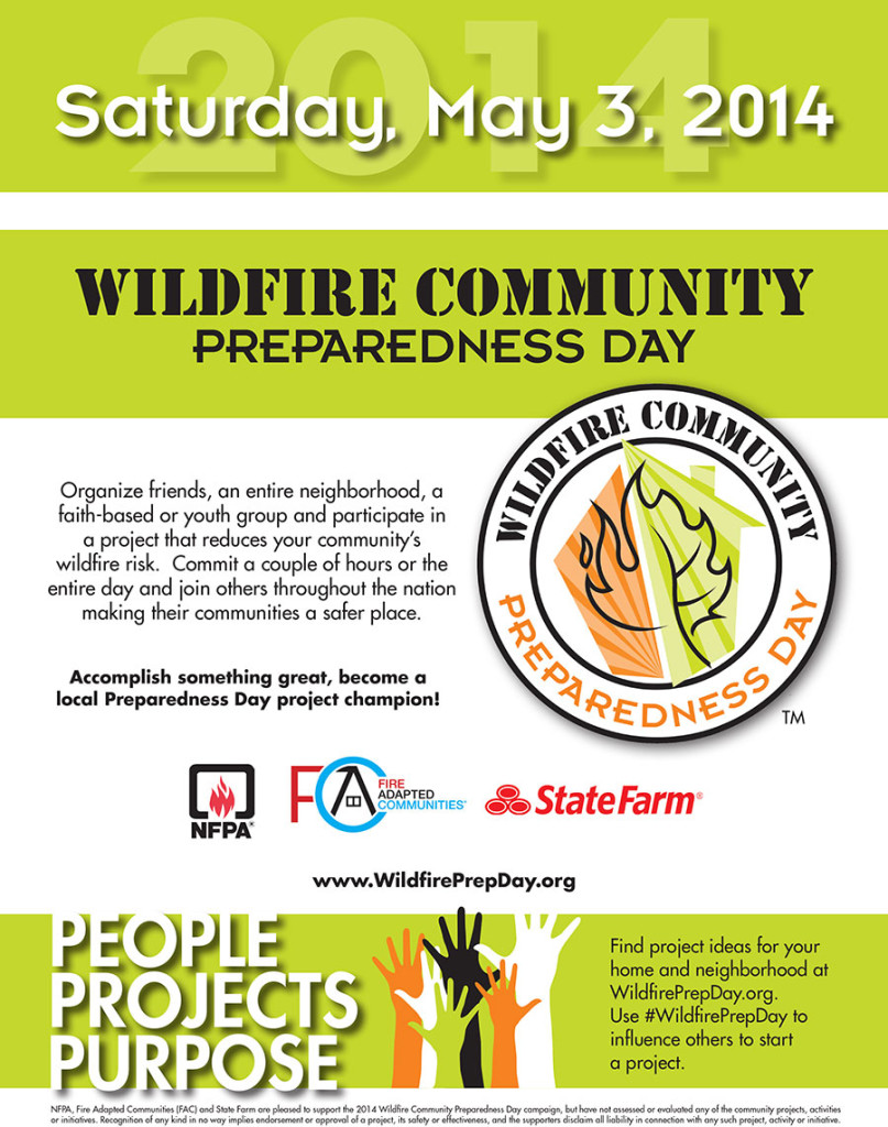 Wildfire Community Preparedness Day 2014 Flier