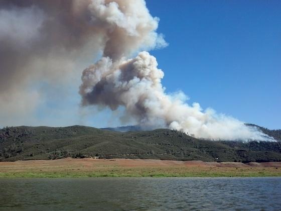 Mariposa County Hunters Valley Fire Plume